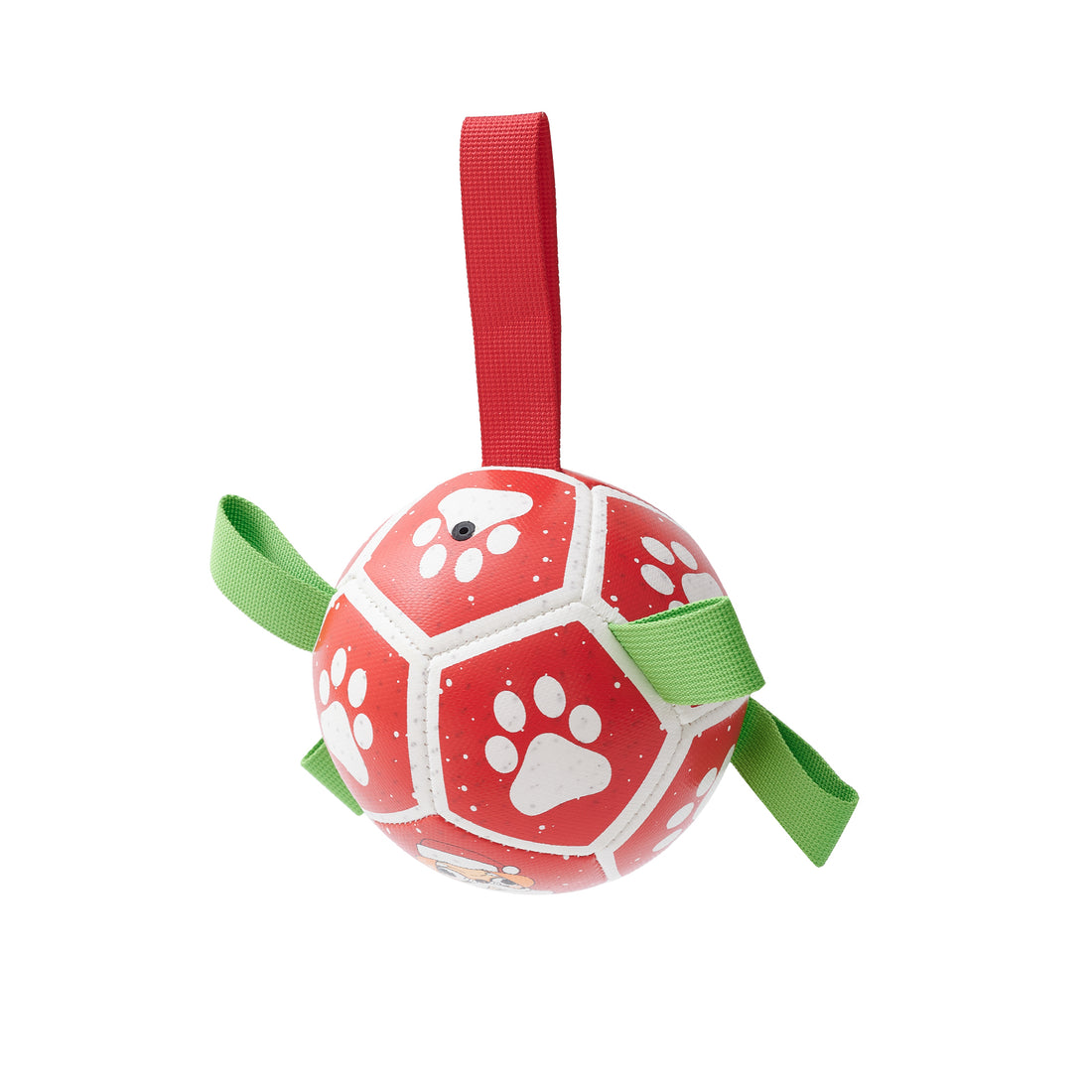 Interactive Pet Soccer Ball Toy With Straps Tug Play
