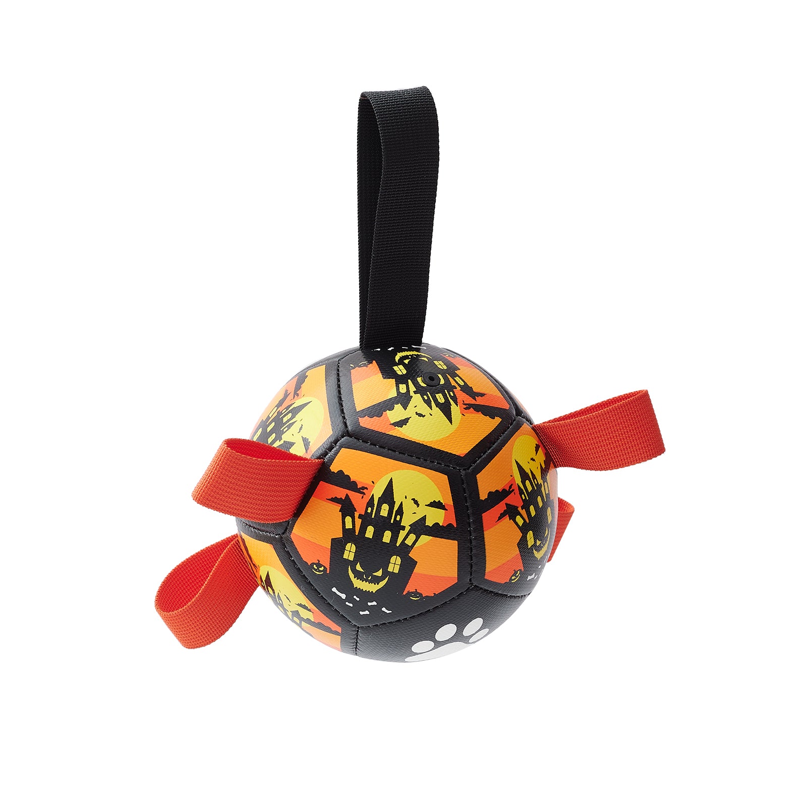 Interactive Pet Soccer Ball Toy With Straps Tug Play