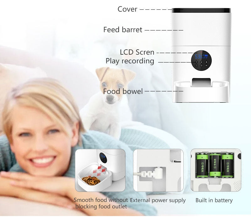 Pet Automatic WiFi Smart Feeding Machine For Pets