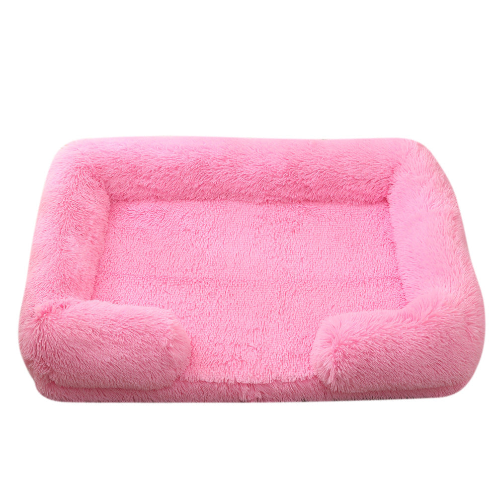 Plush Round Winter Comfort Pet Bed