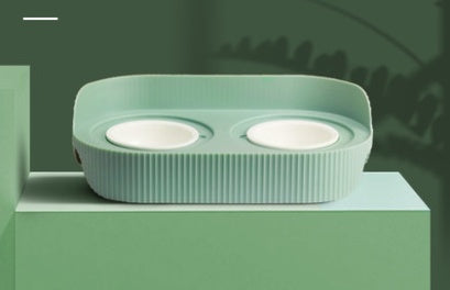 Pet Ceramic Elevated Cervical Spine Support Feeding Bowl