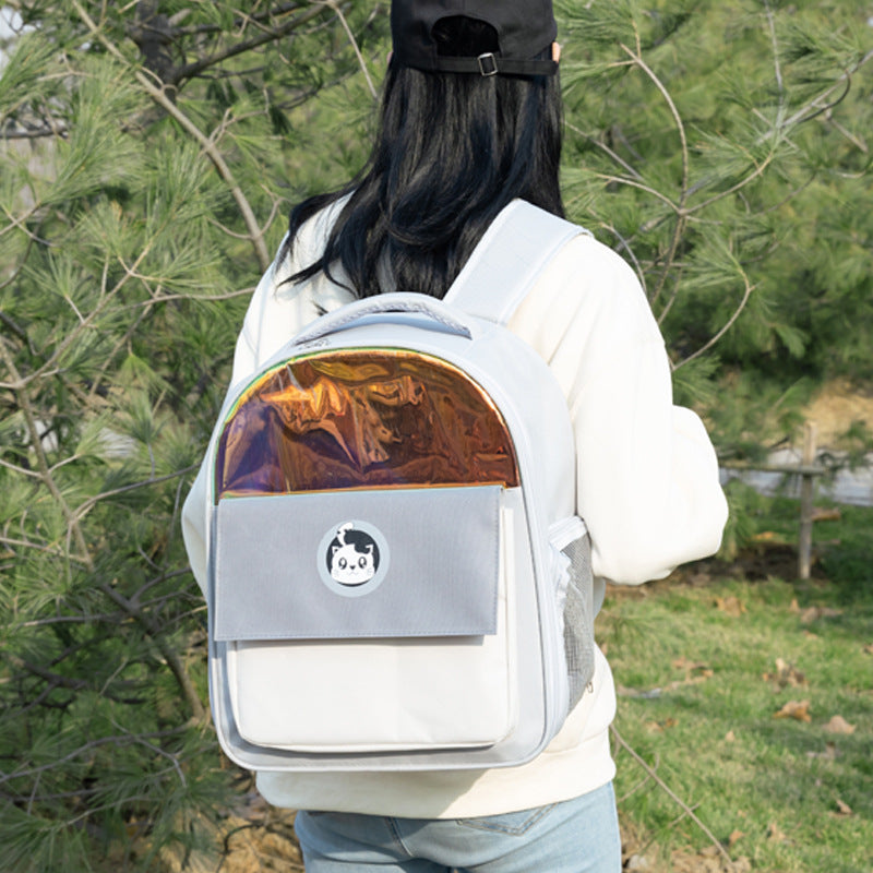 Large Capacity Space Capsule Pet Backpack Portable Carrier Bag