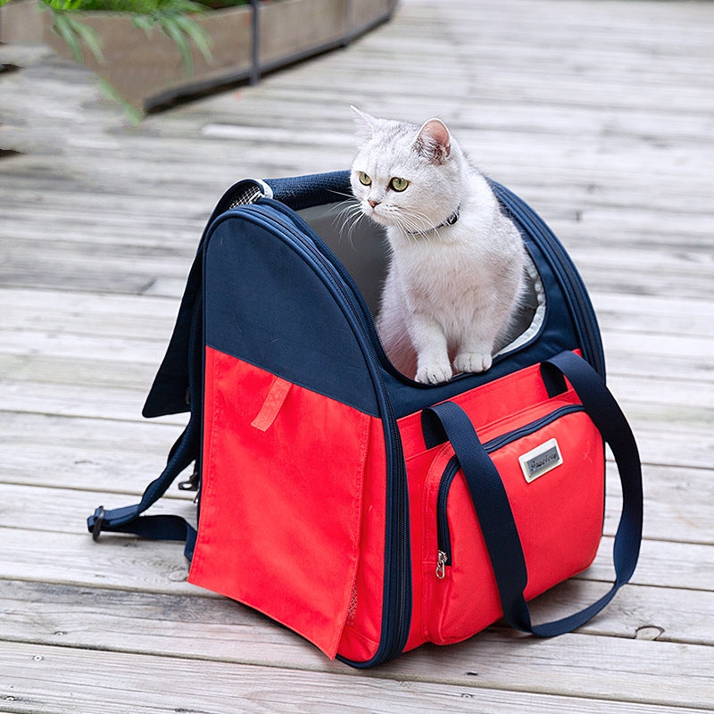 Waterproof Breathable Pet Backpack Portable Handbag Carrier
