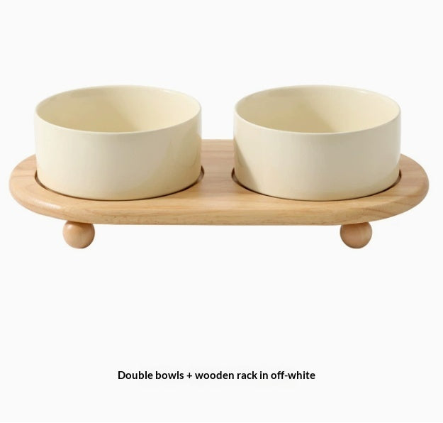 Ceramic Pet Food Bowls Durable Feeding Supplies