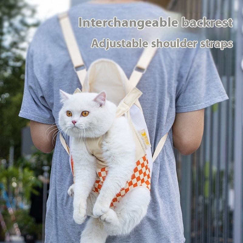 Portable Pet Chest Backpack Travel Walking Carrier Bag