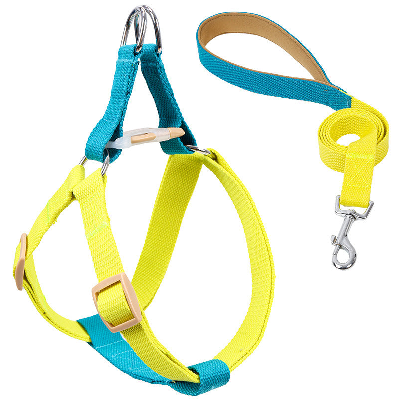 Colorful Pet Drawstring Vest Style Retractable Leash