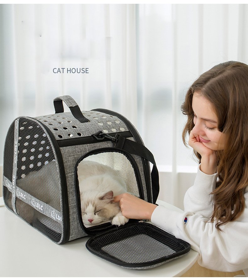 One Shoulder Portable Pet Travel Bag Litter Carrier