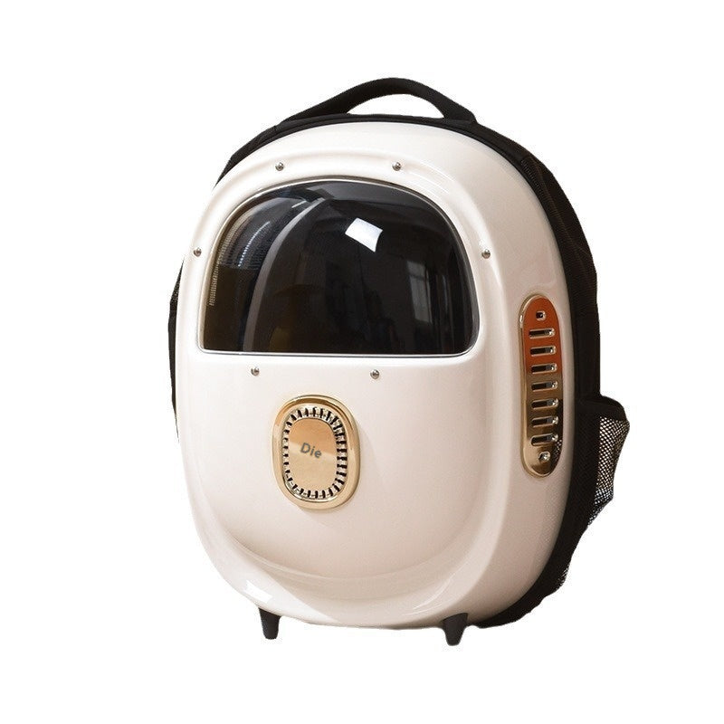Portable Heated Pet Astronaut Backpack Ventilated Carrier Bag