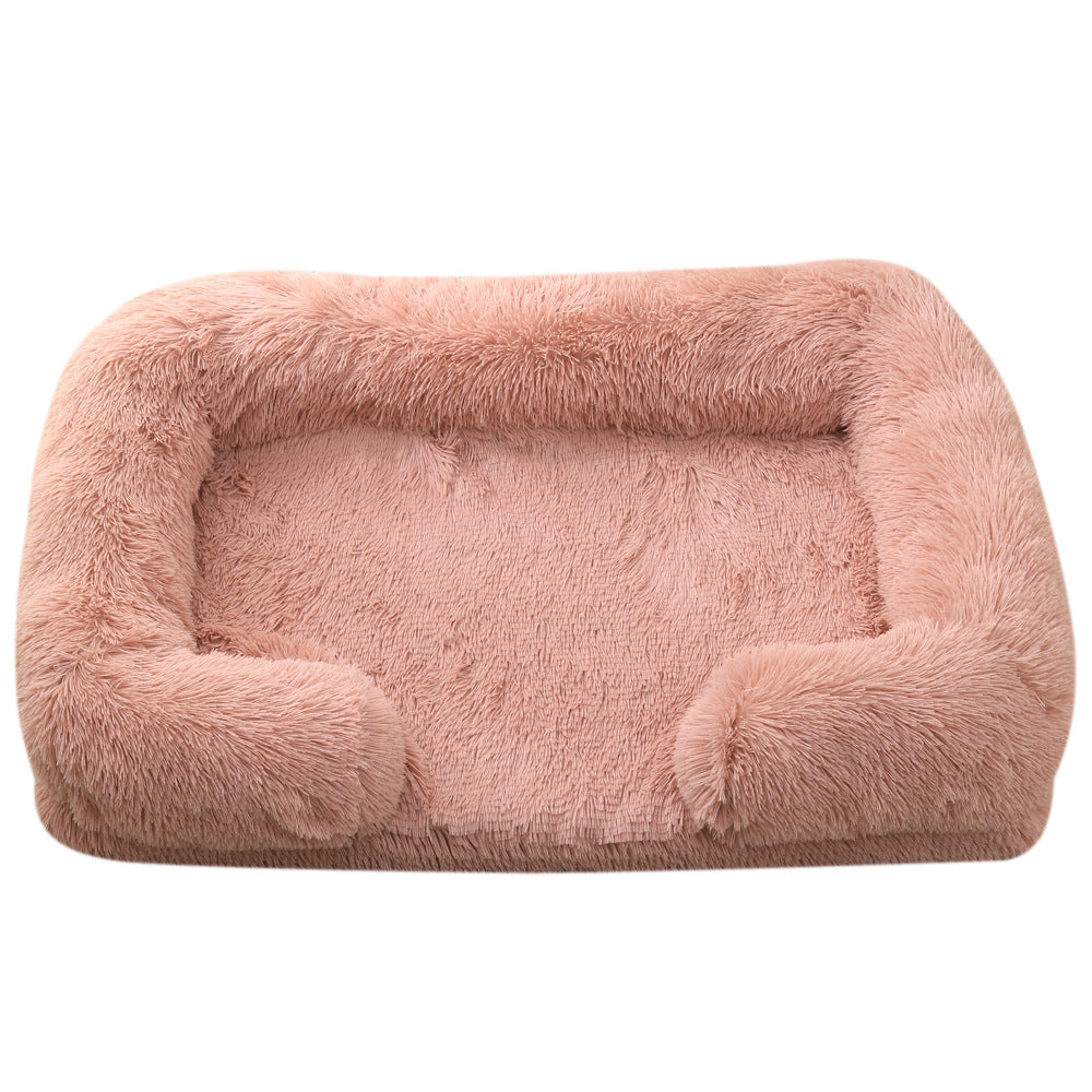 Plush Round Winter Comfort Pet Bed