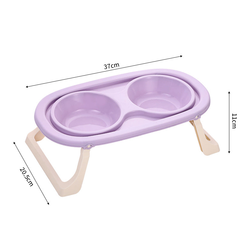 Foldable Stainless Steel Pet Food Bowl Portable Feeding Basin