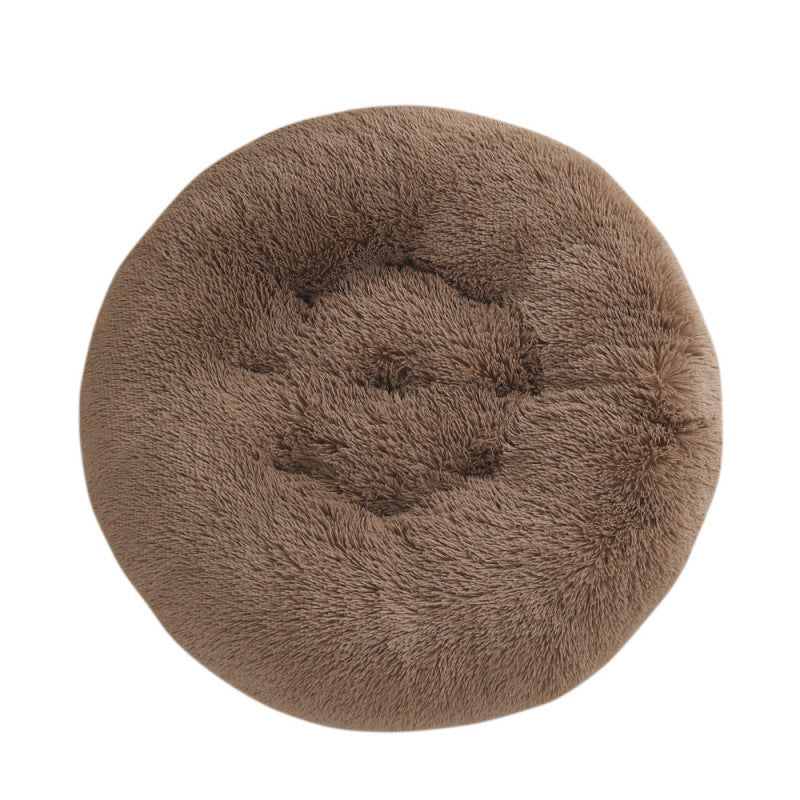 Pet Round Plush Warm Sleeping Bed Mat For Pets