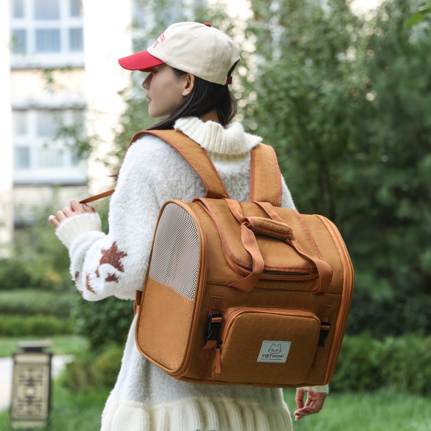 Expandable Breathable Pet Backpack Carrier