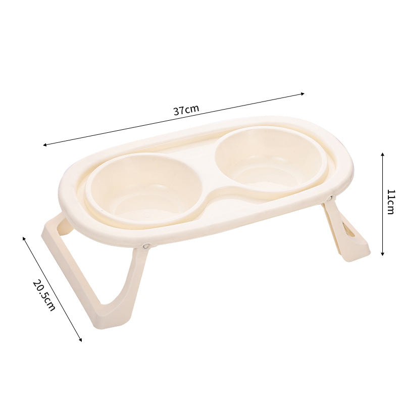 Foldable Stainless Steel Pet Food Bowl Portable Feeding Basin