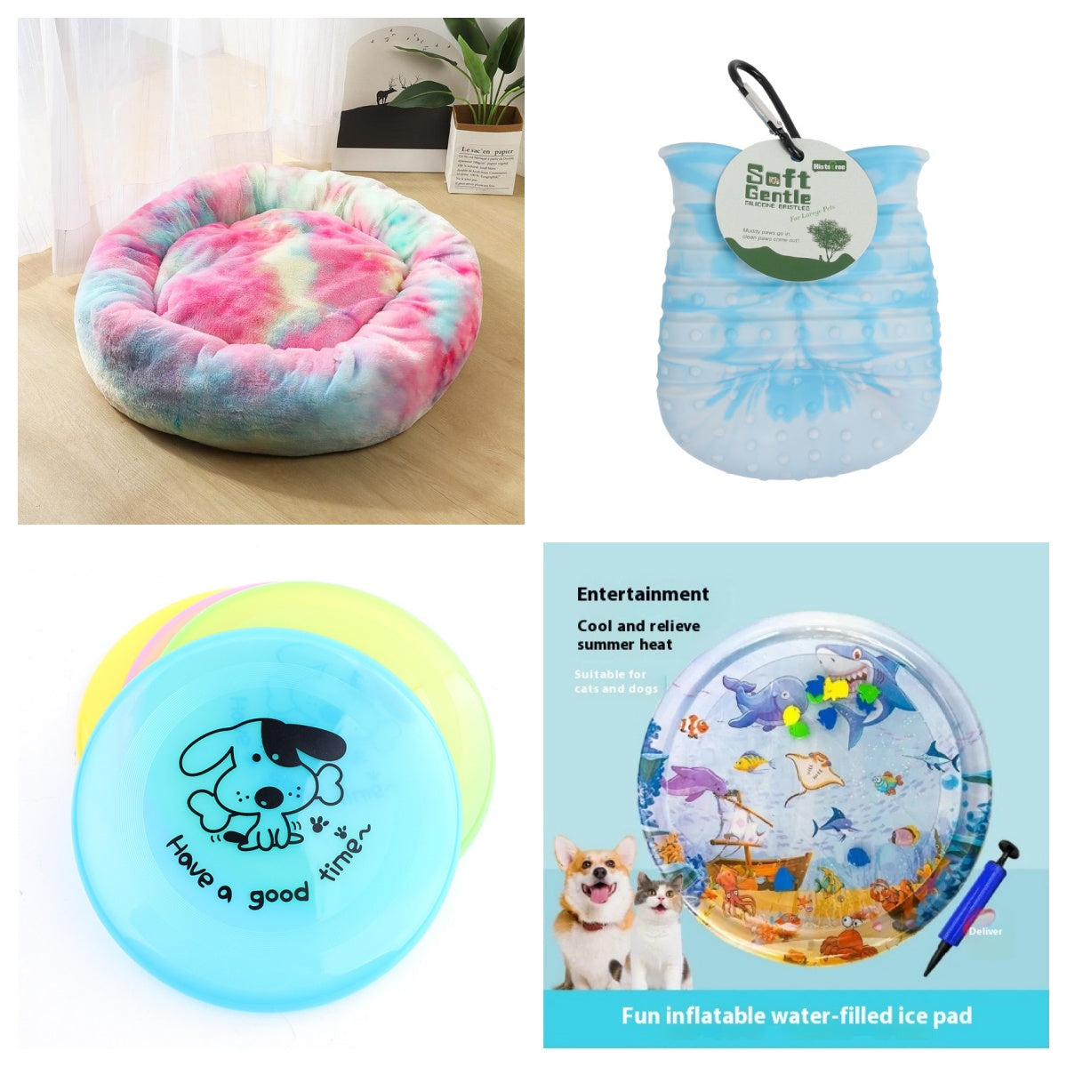 Silicone Flying Disc Interactive Pet Training Chew Toy
