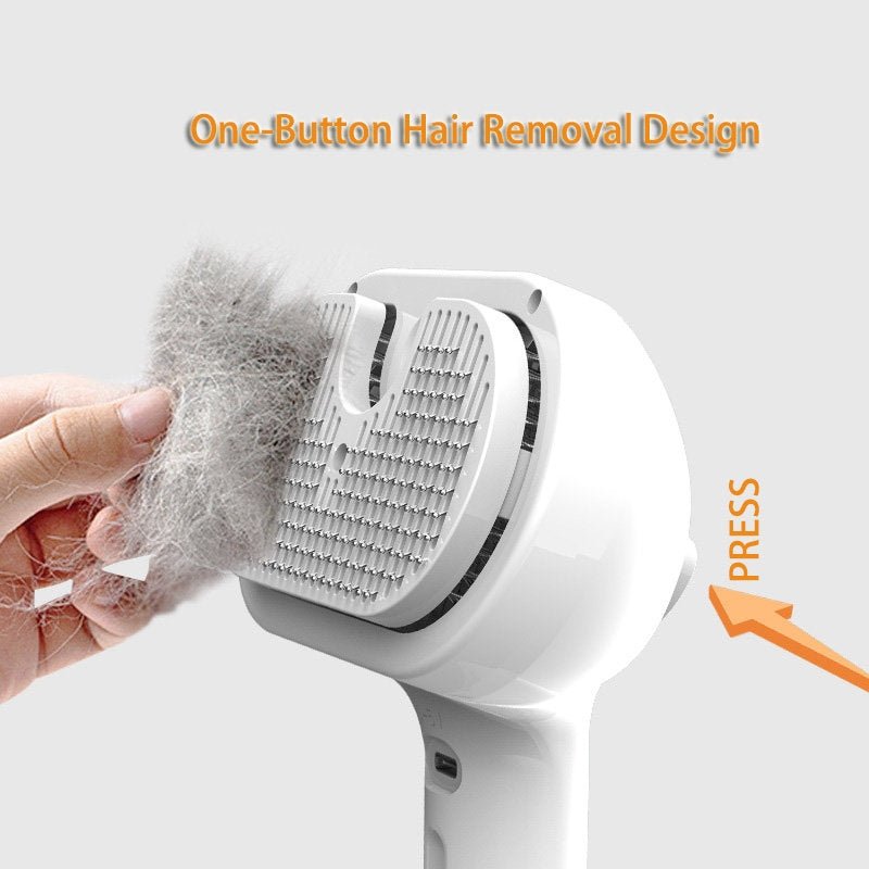 Pet Self Cleaning Grooming Comb Dematting Brush Pet Hair Removal Tool