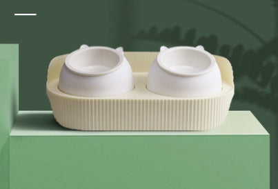 Pet Ceramic Elevated Cervical Spine Support Feeding Bowl