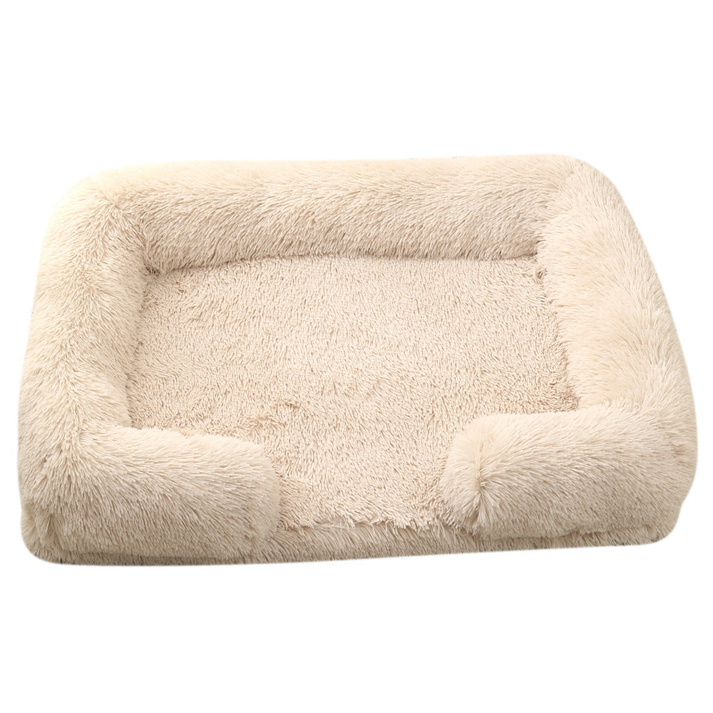 Plush Round Winter Comfort Pet Bed