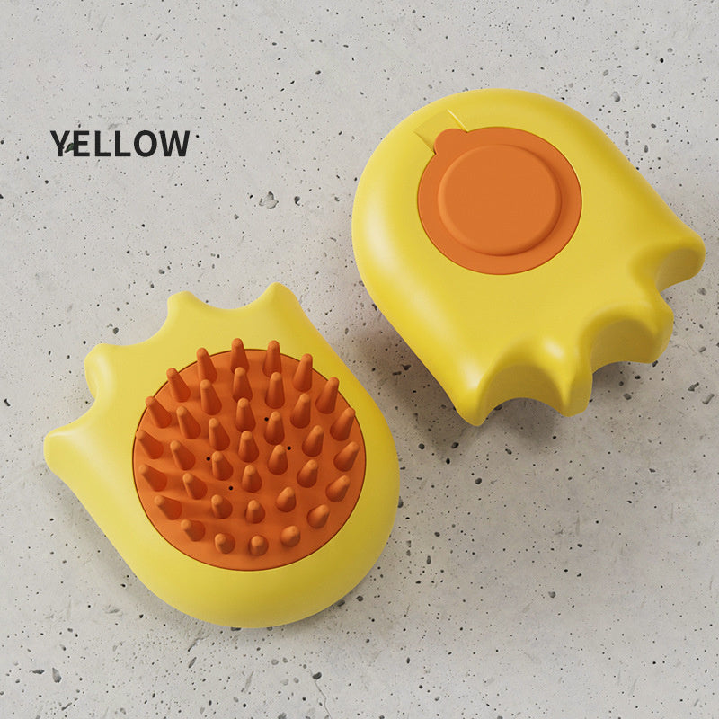Pet Bath Massage Brush Shampoo Dispenser Cleaning Tool Pet Supplies