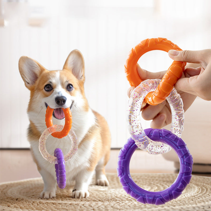 Floating Water Flying Disc Ring Durable Interactive Pet Toy
