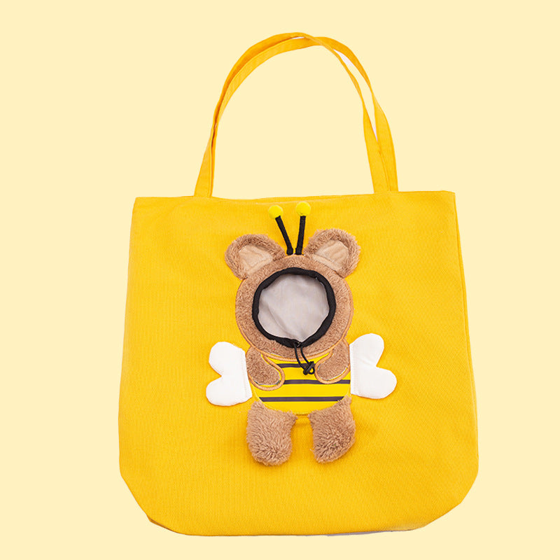 Animal Shaped Pet Diaper Shoulder Backpack Carrier Bag