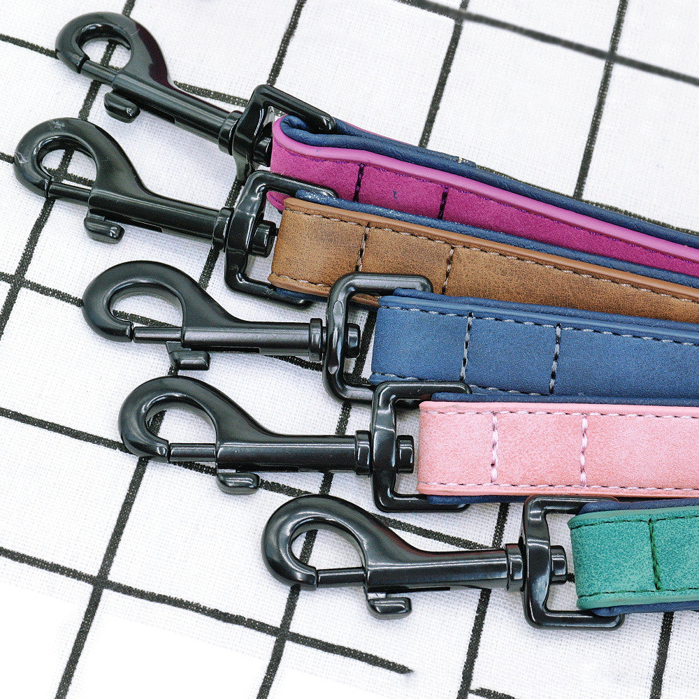 Durable Pet Leather Leash Pull Resistant Walking Lead