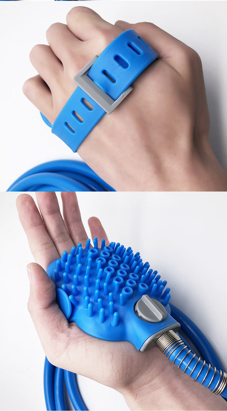 Pet Bathing Glove Silicone Massage Shower Brush Cleaning Tool