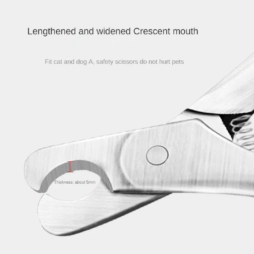 Professional Pet Nail Clipper Safety Stainless Steel Grooming Tool