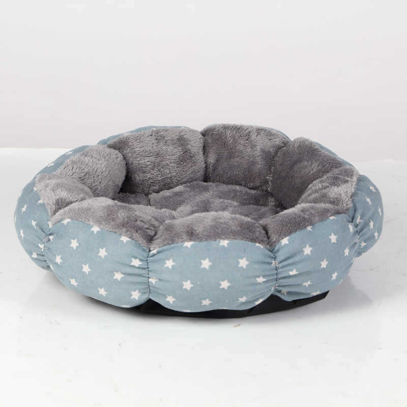 Calming Donut Round Fluffy Pet Bed For Small Pets