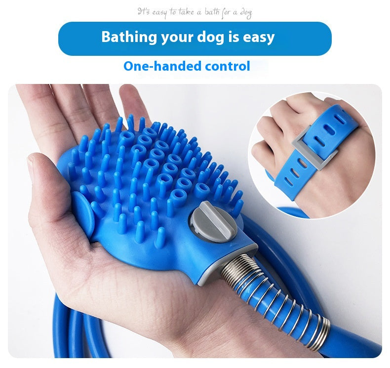 Pet Bathing Glove Silicone Massage Shower Brush Cleaning Tool