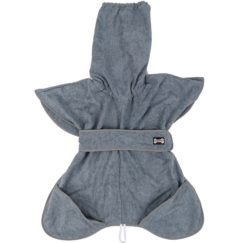 Highly Absorbent Pet Bathrobe Cotton Towel Pet Apparel
