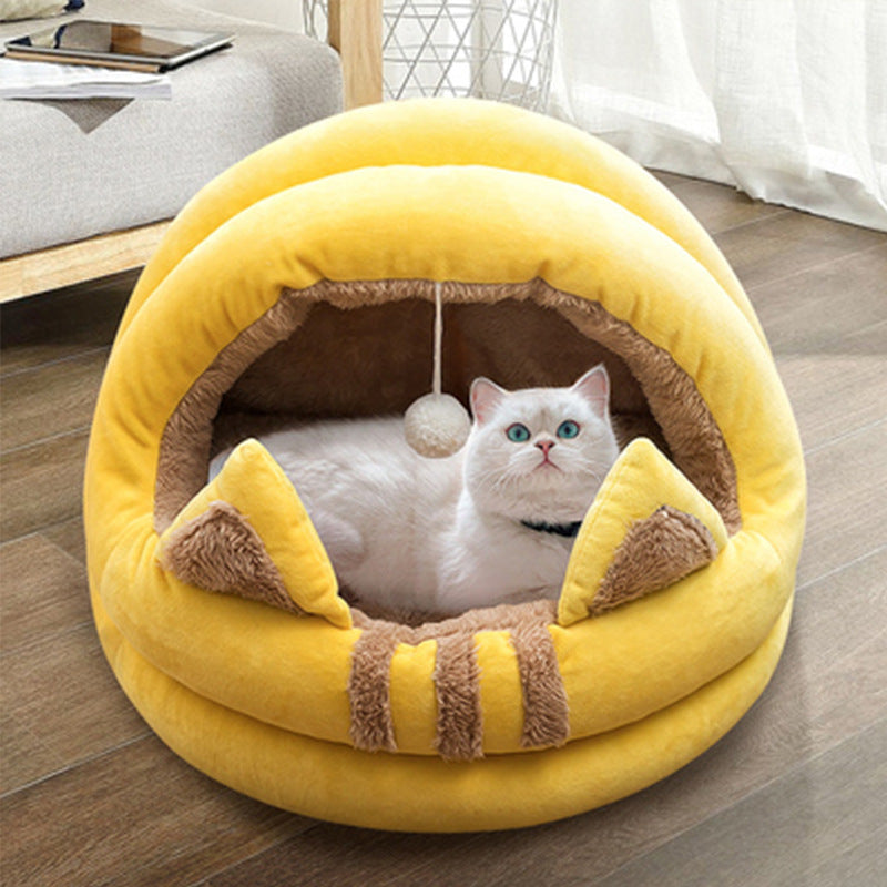Semi-Enclosed Cool Summer Pet Nest Bed