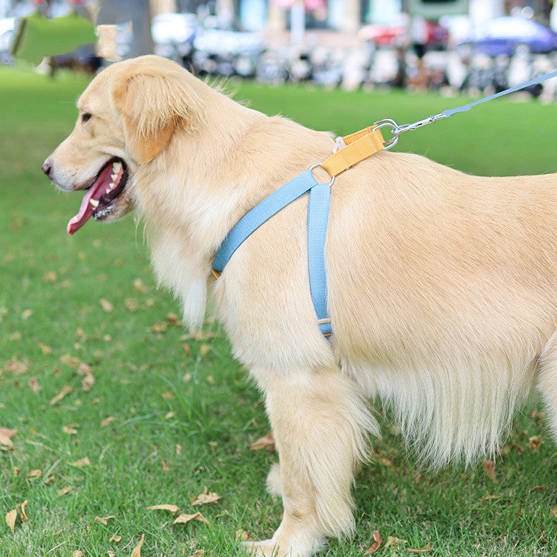 Colorful Pet Drawstring Vest Style Retractable Leash