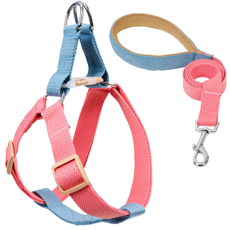Colorful Pet Drawstring Vest Style Retractable Leash
