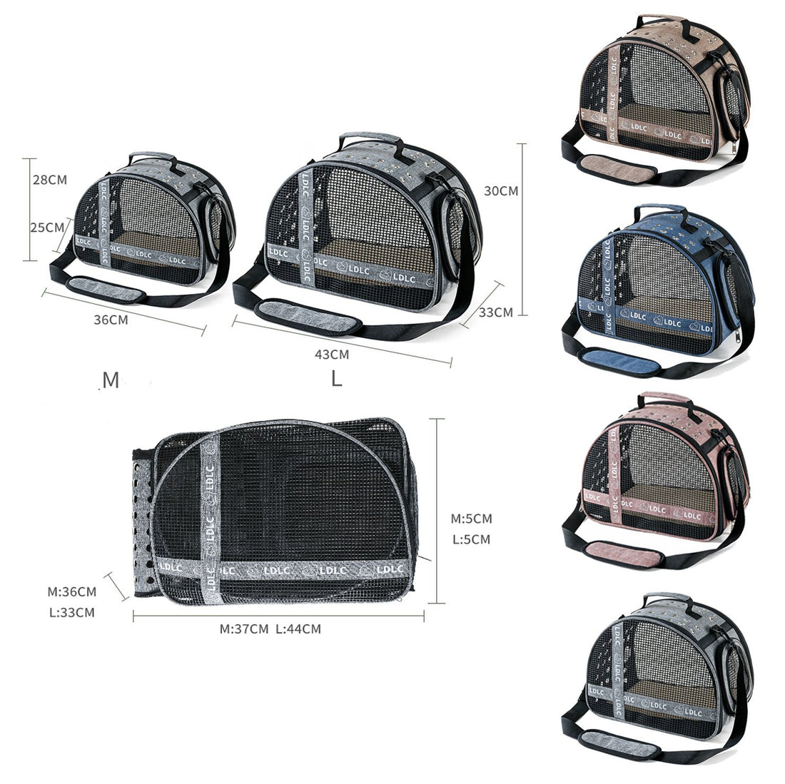 One Shoulder Portable Pet Travel Bag Litter Carrier