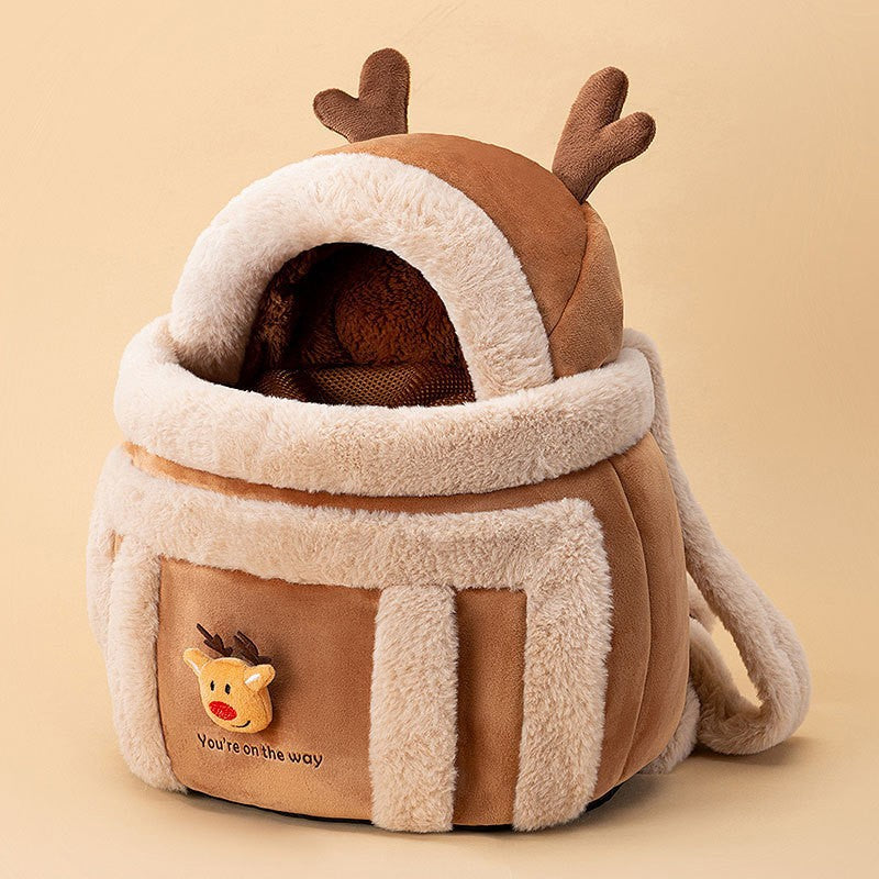 Animal Shaped Pet Diaper Shoulder Backpack Carrier Bag