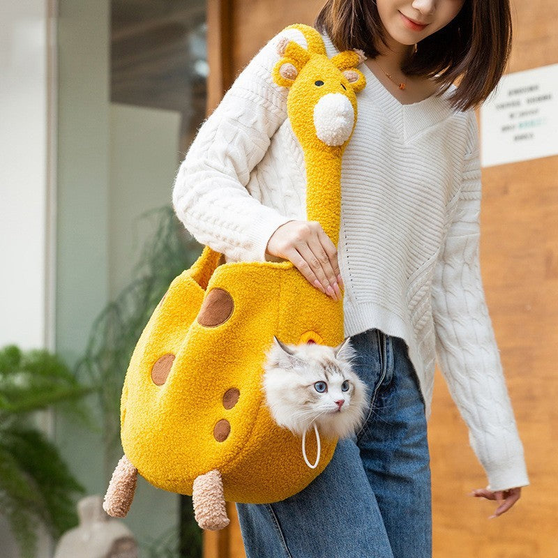 Animal Shaped Pet Diaper Shoulder Backpack Carrier Bag