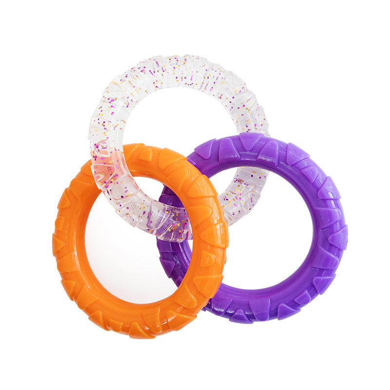 Floating Water Flying Disc Ring Durable Interactive Pet Toy