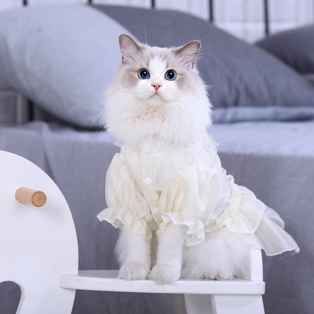 Lightweight Pet Anti Shedding Kitten Clothing Thin Wear