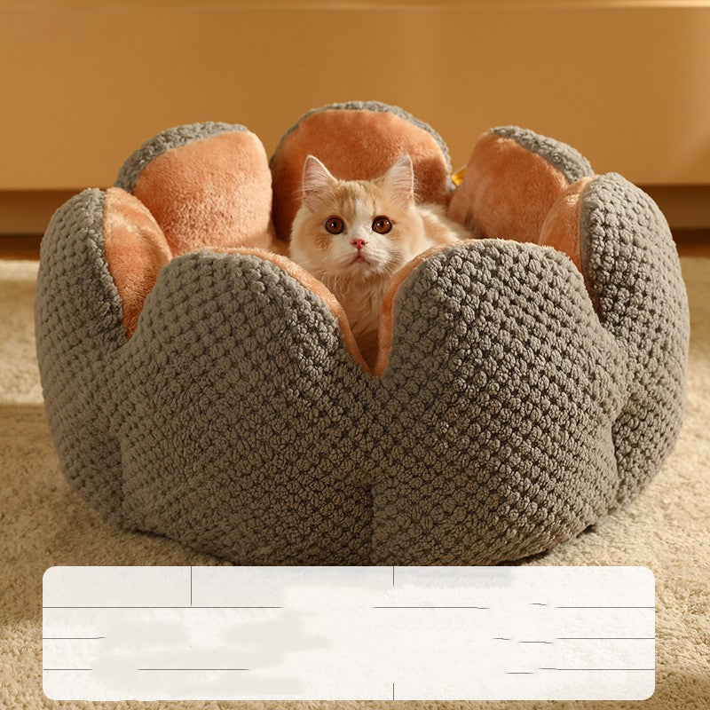 Soft Warm Cactus Petal Pet Nest
