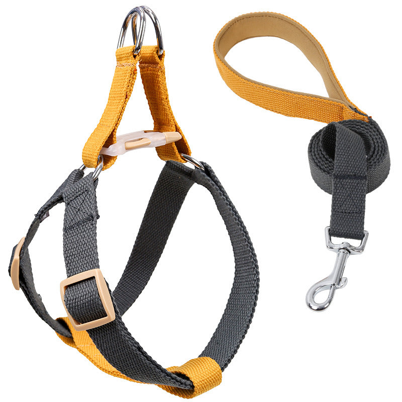 Colorful Pet Drawstring Vest Style Retractable Leash