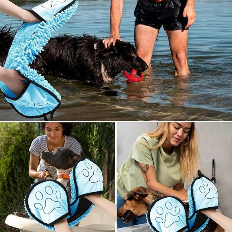 Quick Dry Absorbent Pet Bath Towel Pet Supplies