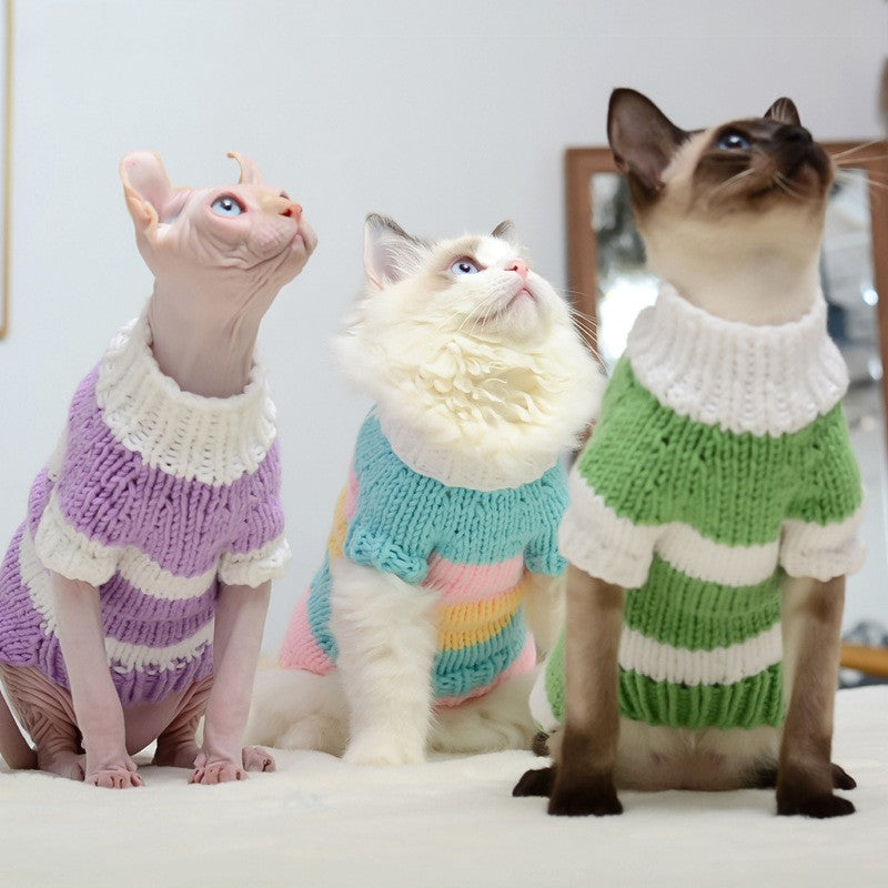 Warm Pet Sweater Cozy Indoor Comfort Apparel