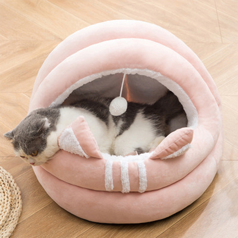 Semi-Enclosed Cool Summer Pet Nest Bed