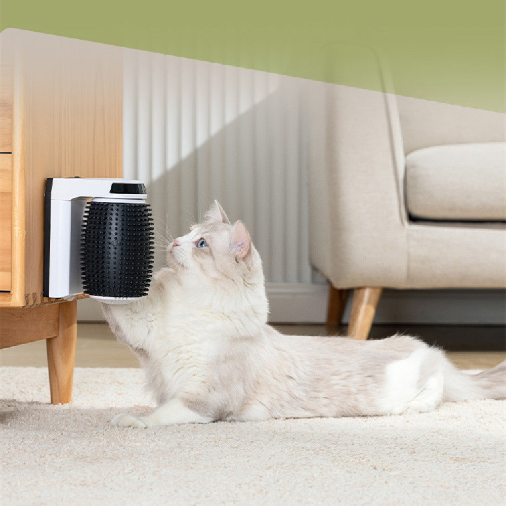 Automatic Pet Corner Self Groomer Wall Brush Scratcher Tool
