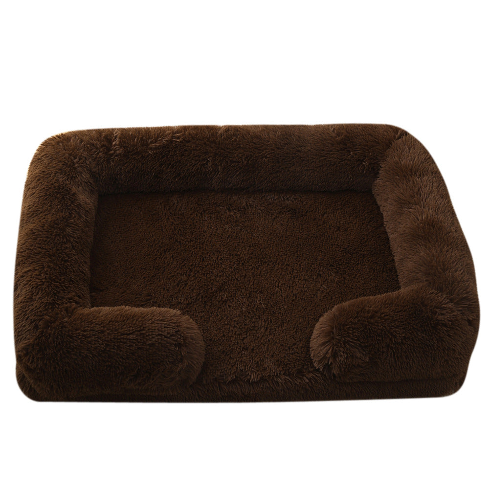 Plush Round Winter Comfort Pet Bed