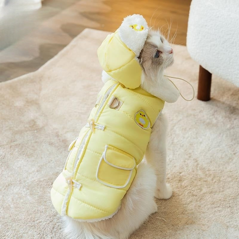 Thickened Cotton Pet Autumn Winter Coat Anti Lint Wear