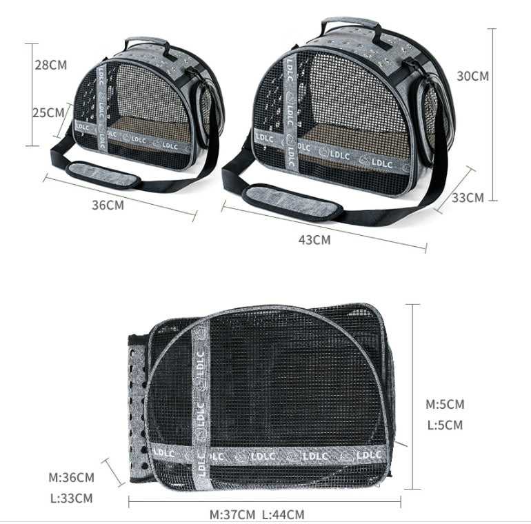 One Shoulder Portable Pet Travel Bag Litter Carrier